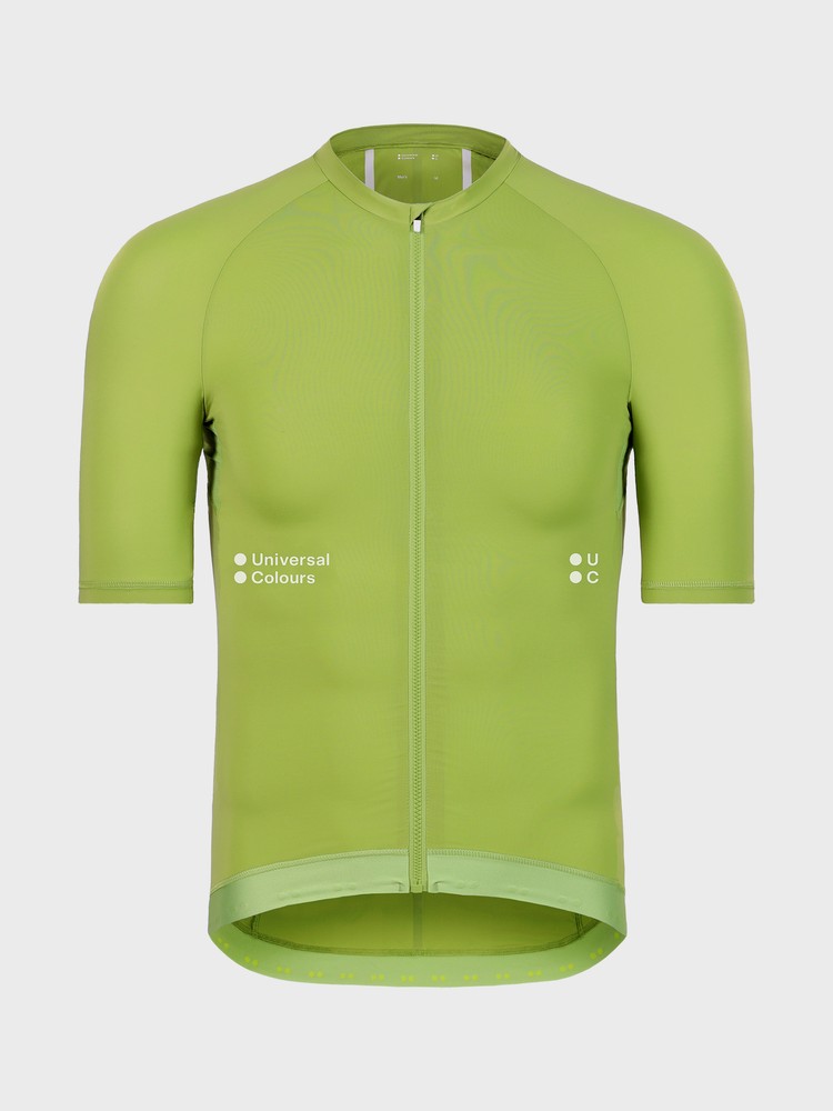 Universal Colours Men&#39;s Mono Cycling Jersey - Spring Green | CYCLISM Manila