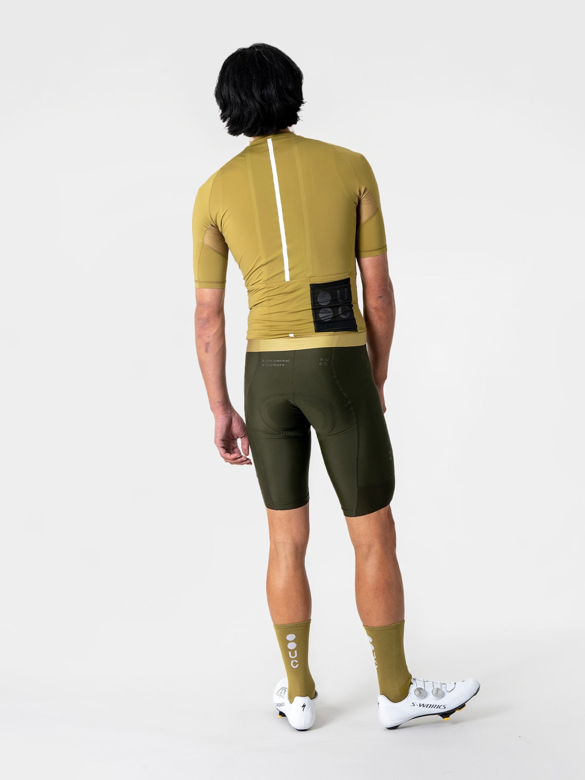 Universal Colours Mono Cycling Jersey - Olive Gold | CYCLISM Manila