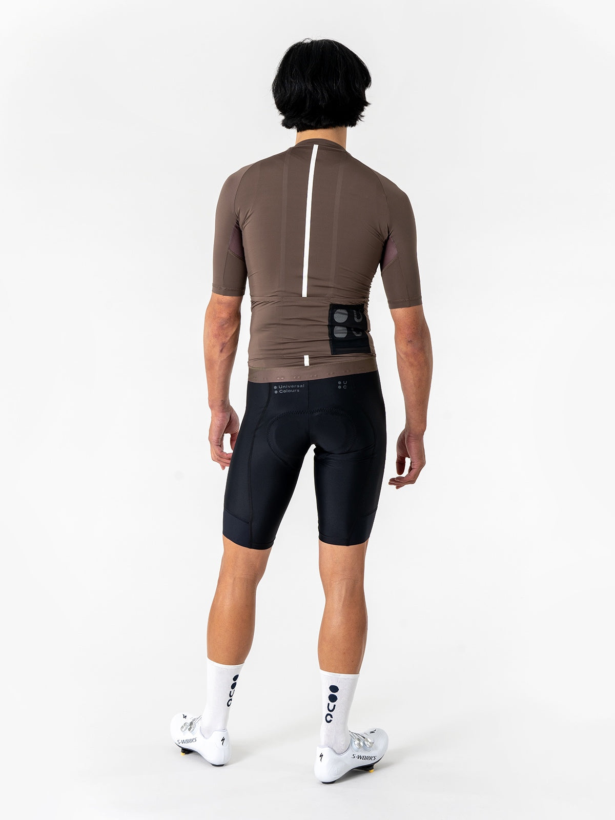 Universal Colours Men&#39;s Mono Cycling Jersey - Mid Dark Brown | CYCLISM Manila
