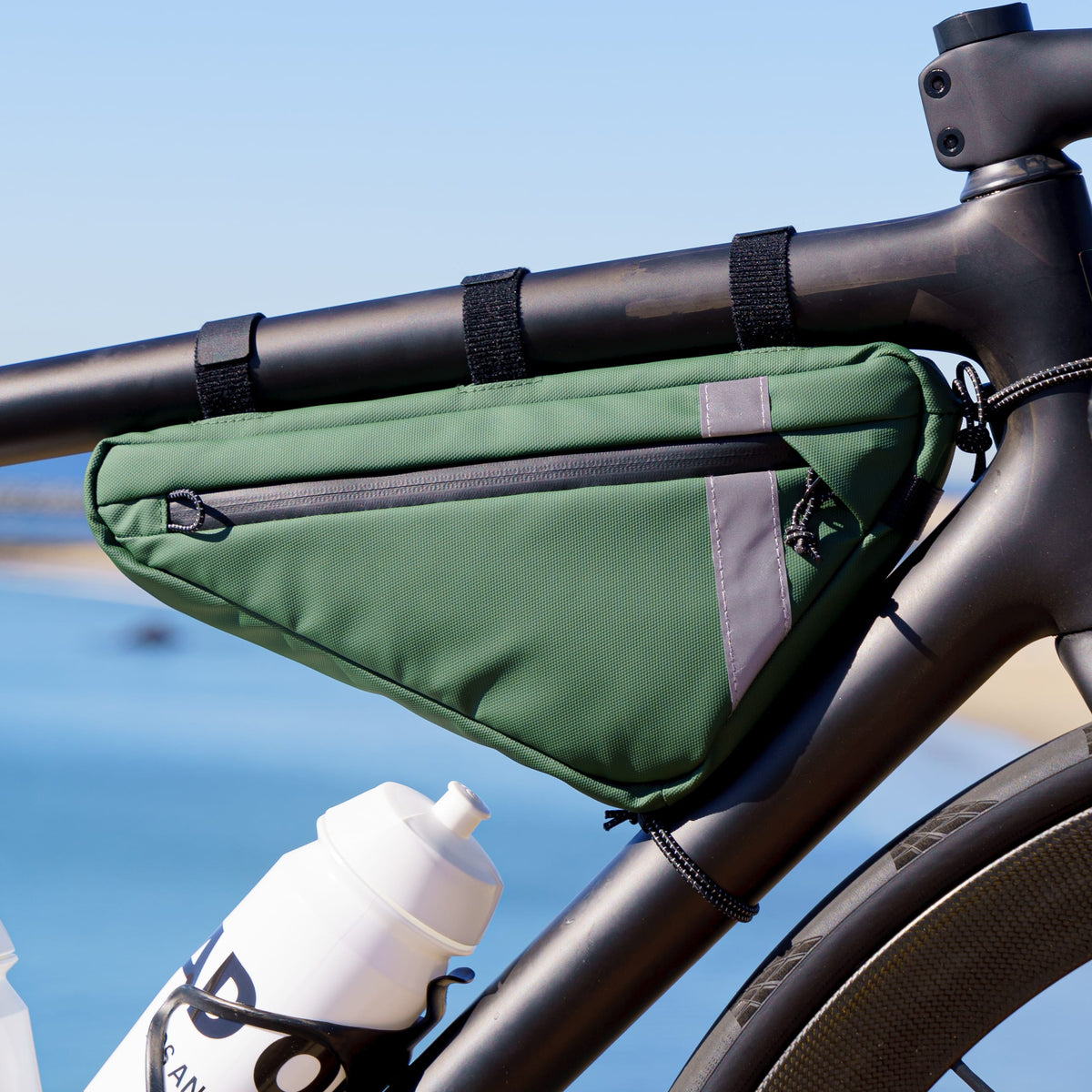Lead Out! Mini Bike Frame Bag - Olive | CYCLISM