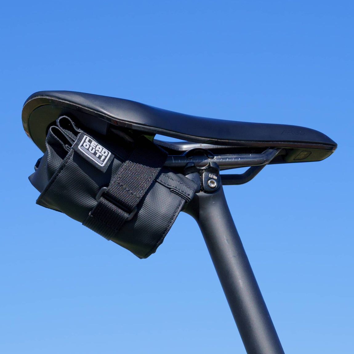 Lead Out! Bicycle Saddle Bag - Black | CYCLISM