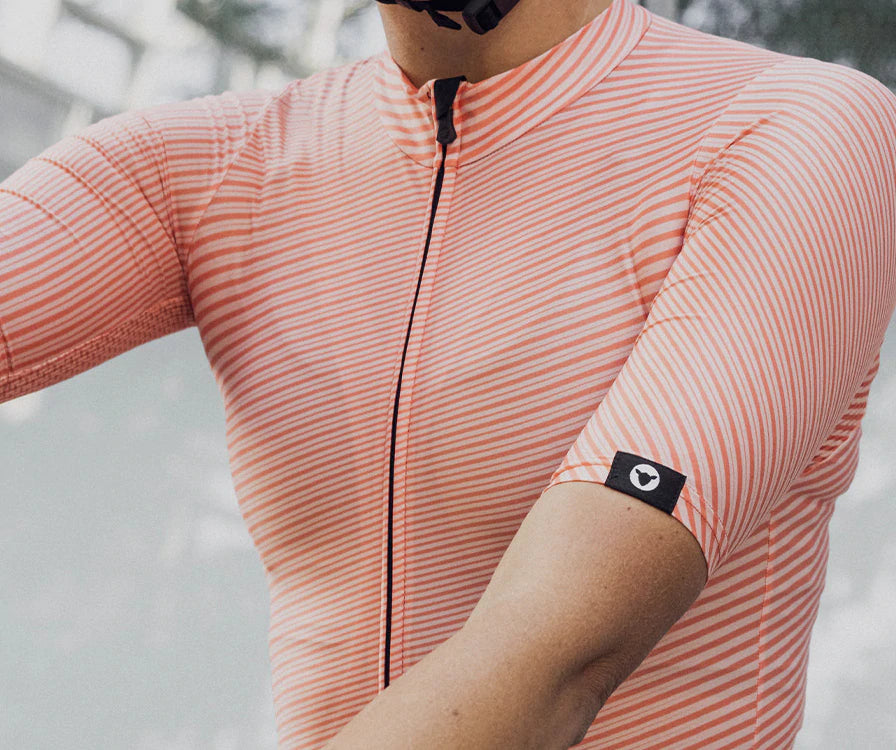 Black Sheep Cycling Women&#39;s Team Jersey - Coral Moire | CYCLISM
