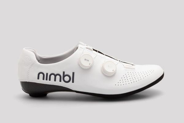 Nimbl EXCEED Premium Cycling Road Shoes - White | CYCLISM  Edit alt text