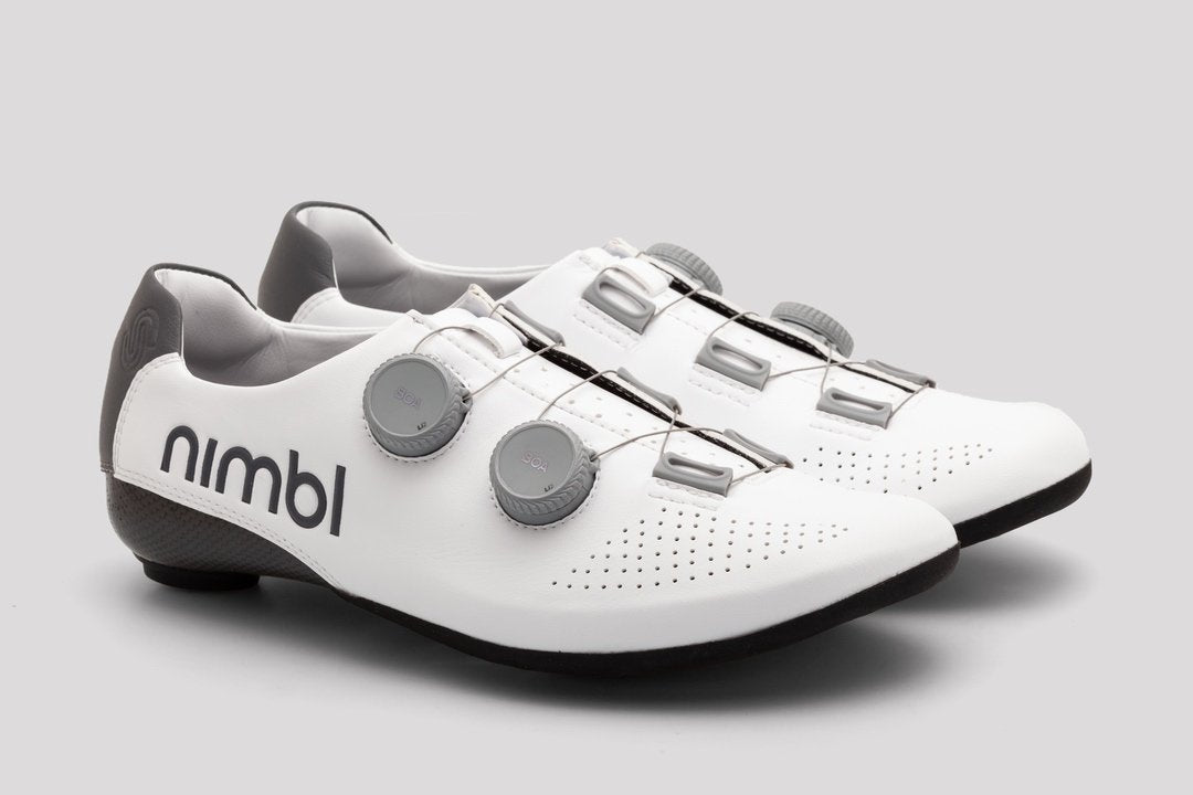 Nimbl Exceed White / Grey Cycling Road Shoes | CYCLISM Manila